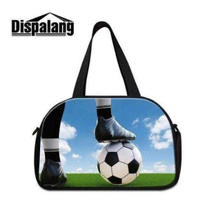 Planet Gates Brown Dispalang Overnight Duffle for Unisex Large Capacity Foldable Clothes Bag Sling Shoulder Multi Functional Luggage Footballl Logo