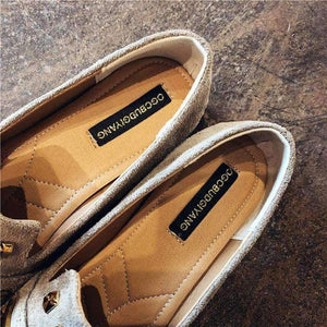 Planet Gates brown embroider W / 6 Women Flats Cool Golden Rivet Flat Shoes Women Loafers Ballet Flats Suede Metal Chain Bees Black Shoes Casual Pointed Toe Slipon