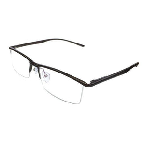 Planet Gates Brown Eyeglasses Optical Glasses Frame for Men Eyewear Prescription Semi-Rimless Spectacles Half Rim