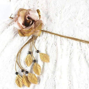 Planet Gates brown fashion flower string tassel women waist belts for dresses knot female ladies ceinture femme