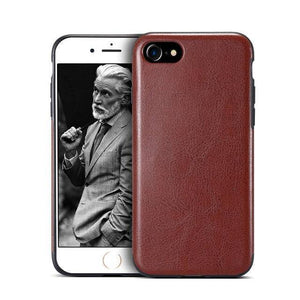 Planet Gates Brown / For iPhone 7 8 [Retro Crazy Horse Style] FLOVEME Leather Phone Bag Cases For iPhone 7 Cover For iPhone 6s 6 Plus X XS Max XR Precise Hole Case