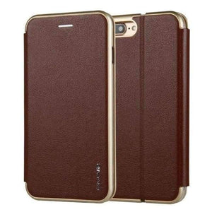 Planet Gates Brown / For iphone 7 iPhone 7 Case Luxury Brand Flip Cover Coque iphone 8 Phone Case For Funda iphone 7 8 Case Leather Wallet Bag