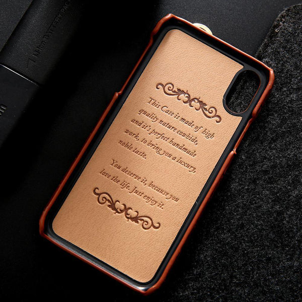 Planet Gates brown / For iPhone XS Max iPhone XS Leather Case Luxury Crocodile Pattern Hand Strap Genuine Leather Back Phone Case Cover for iPhone XS Max XS XR 7 8