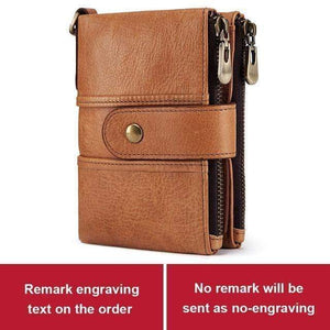 Planet Gates Brown Genuine Leather Free Engraving Quality Wallet Women Crazy Horse Wallets Coin Purse Short Male Mini Money Bag Girls