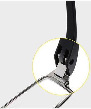 Planet Gates Brown Half-Rim Men Titanium Alloy Eyeglasses Frame for Men Eyewear Flexible Temples Legs IP Electroplating Alloy Material,4 Styles,4 Colors