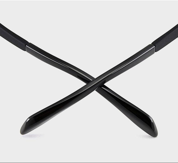 Planet Gates Brown Half-Rim Men Titanium Alloy Eyeglasses Frame for Men Eyewear Flexible Temples Legs IP Electroplating Alloy Material,4 Styles,4 Colors