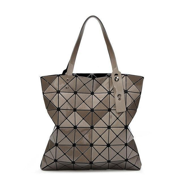 Planet Gates Brown Handbag Female Folded Ladies Geometric Plaid Bag Fashion Casual Tote Women Handbag Mochila Shoulder Bag