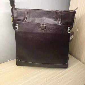 Planet Gates brown Handmade leather men's shoulder messenger bag first layer cowhide retro vertical men's bag casual tide