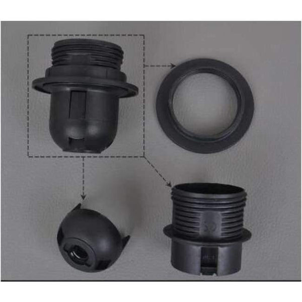 Planet Gates Brown IWHD DIY Fitting E27 Lamp Bulb Holder E14 Black White 110v-220v Lighting Accessory Fitting E27 Socket Base Portalmapara