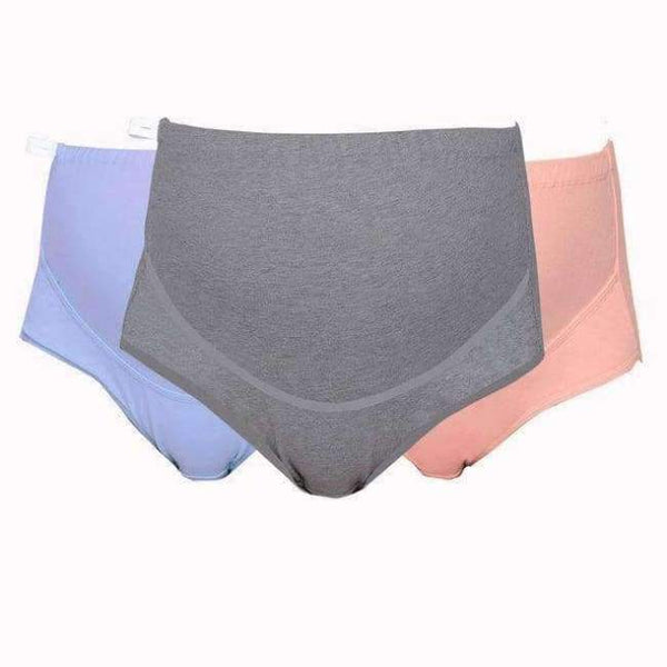 Planet Gates Brown / L 3 PCS/Lot Plus size Cotton Maternity Panties for Pregnant Women underwear High Waist Briefs Pregnancy Intimates Clothing