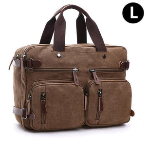 Planet Gates Brown-L Briefcase man Bag Business Shoulder Messenger Bag Men's vintage Casual Laptop Handbag male Messenger Crossbody Bags back