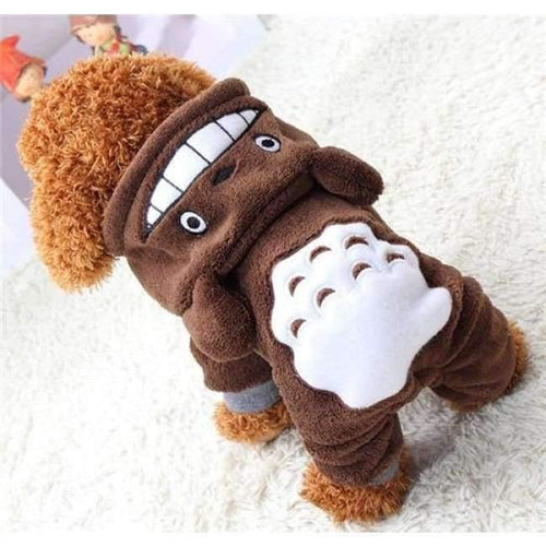 Planet Gates Brown / L Dog Clothes For Small Dogs Soft Winter Pet Clothing For Dog Clothes Winter Chihuahua Clothes Cartoon Pet Outfit 22-23S1