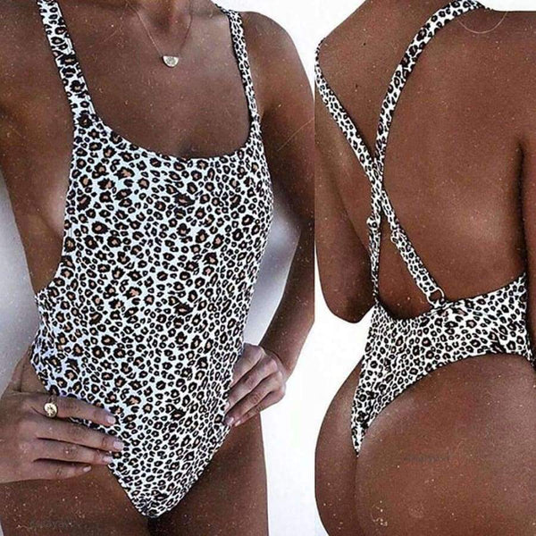 Planet Gates Brown / L Fashion women swimwear Leopard Push-Up LACE UP swimwear women swimwear women one piece maternity swimwear JL 10
