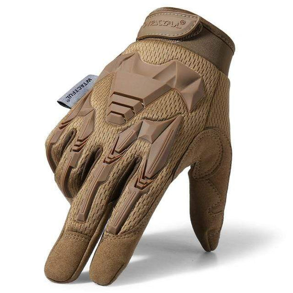 Planet Gates Brown / L Outdoor Cycling Gloves Bike Windproof Sport Hiking Tactical Riding Motorcycle Shockproof MTB Full Finger Bicycle Glove Men Woman