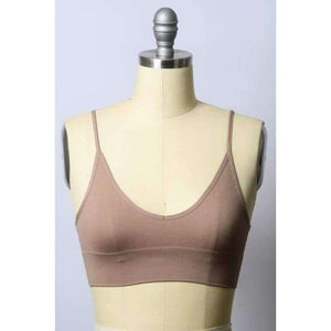 Planet Gates Brown / L Womens Underwear Top Bras Hollow Out Ribbed Bra Back U Shape Wire Free Full Cup Bralette