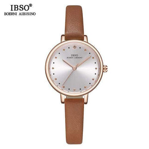 Planet Gates Brown Ladies Quartz Watch Leather Strap Montre Femme Fashion Women Wrist Watches Relogio Feminino Female Clock