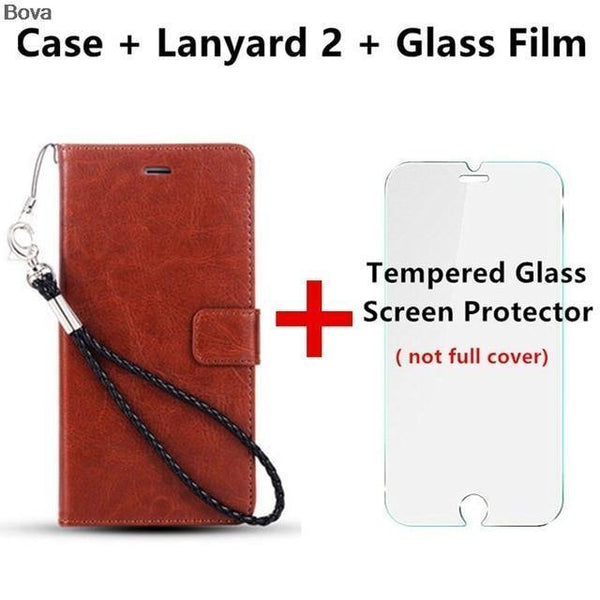 Planet Gates Brown Lanyard2 Film Huawei honor 5X card holder cover case for Huawei Honor 5X leather phone case ultra thin wallet flip cover