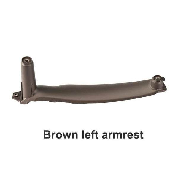 Planet Gates Brown left armrest Armrest Car Left Front Driver's Seat LHD Interior Door Handle Inner Panel Pull Trim Cover for BMW E70 E71 E72 X5 X6 2007-2014