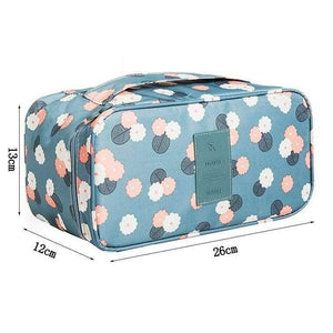 Planet Gates brown leopard Travel Stroage Bag Lady Make up cosmetic Toiletries Clothes Bra organization Weekend Overnight Underwear Accessories