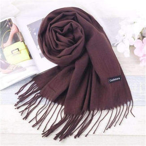 Planet Gates Brown Luxury Brand Scarf Unisex 2018 Female Male Best Quality Wool Cashmere Scarf Pashmina Tassels Women Men Wrap Shawl S-11