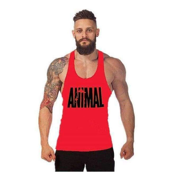 Planet Gates Brown / M Animal Fitness Stringer Hoodies Muscle Shirt Bodybuilding Clothing Gyms Tank Top Mens Sporting Sleeveless T shirts