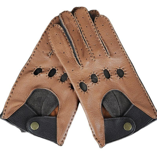 Planet Gates brown / M Leather Gloves Male Breathable Fashion Classic Goatskin Unlined Thin Spring Summer Driving Mittens