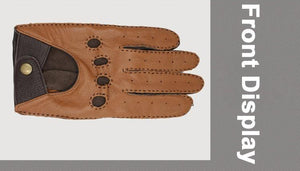 Planet Gates brown / M Leather Gloves Male Breathable Fashion Classic Goatskin Unlined Thin Spring Summer Driving Mittens