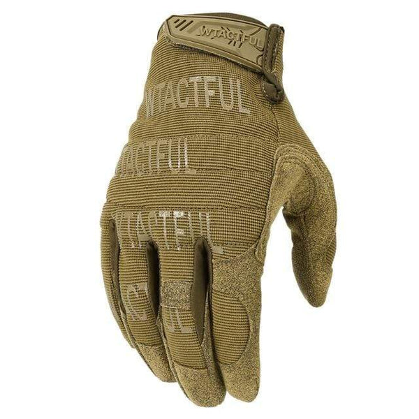 Planet Gates Brown / M / SPAIN Outdoor Tactical Gloves Military Training Army Sport Climbing Shooting Hunting Riding Cycling Full Finger Anti-Skid Mittens