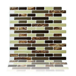 Kitchen Bathroom 3D Waterproof Self Adhesive Mosaic Wall Decal Cabinet Sticker Peel and Stick Backsplash Vinyl Tiles