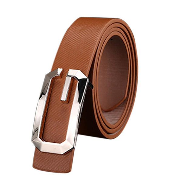 Men's Belt Cinturones Para Hombre Fashion Solid Color Fashion Cool Casual PU Leather Thin Belt Skinny Slender Waistband Unisex