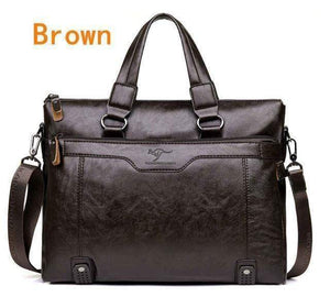 Planet Gates brown Men's shoulder messenger bag Men Business Briefcase bag for laptop computer man's bag handbag BriefCase male messenger bags