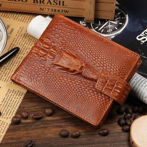 Planet Gates Brown Men's wallet leather quality guarantee card purse for male vintage wallet coin purse