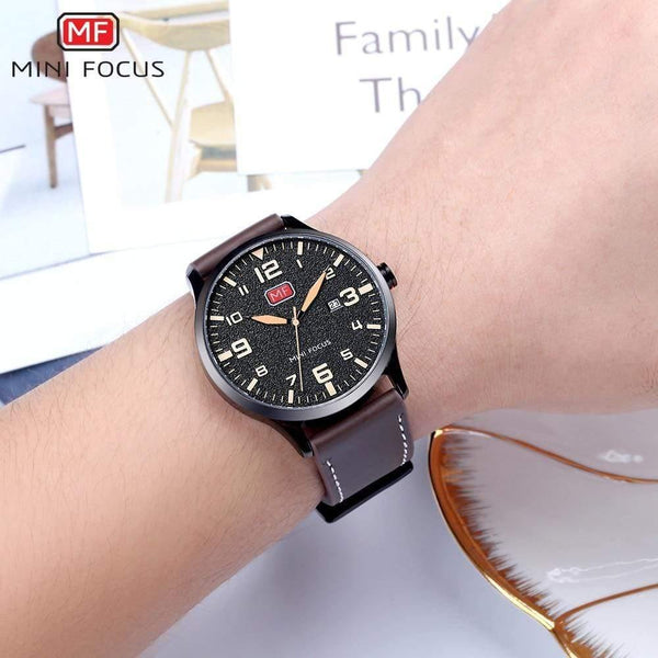 Planet Gates Brown Men's Wristwatch Quartz Wrist Watch Men Waterproof Brown Leather Strap Fashion Watches Relogio Masculino