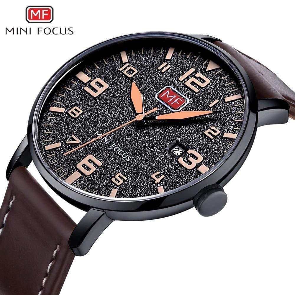 Planet Gates Brown Men's Wristwatch Quartz Wrist Watch Men Waterproof Brown Leather Strap Fashion Watches Relogio Masculino