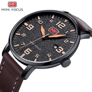 Planet Gates Brown Men's Wristwatch Quartz Wrist Watch Men Waterproof Brown Leather Strap Fashion Watches Relogio Masculino