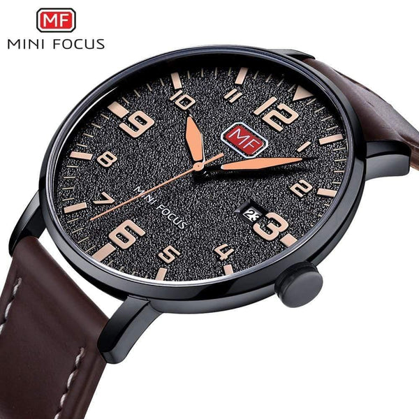 Planet Gates Brown Men's Wristwatch Quartz Wrist Watch Men Waterproof Brown Leather Strap Fashion Watches Relogio Masculino