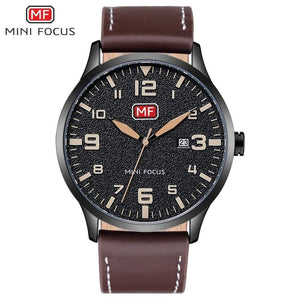 Planet Gates Brown Men's Wristwatch Quartz Wrist Watch Men Waterproof Brown Leather Strap Fashion Watches Relogio Masculino