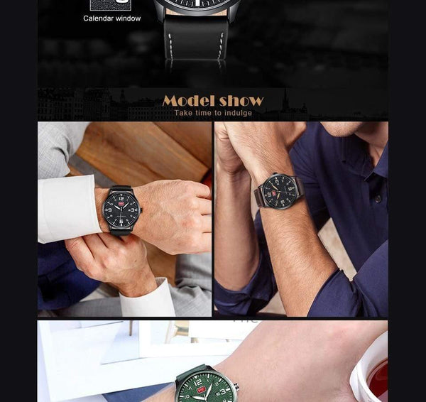 Planet Gates Brown Men's Wristwatch Quartz Wrist Watch Men Waterproof Brown Leather Strap Fashion Watches Relogio Masculino