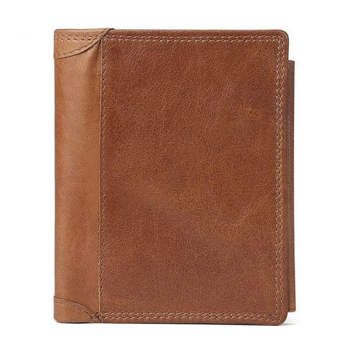 Planet Gates Brown men wallet Vintage Men Wallets Crazy Horse Leather Wallets for Men Multi Function Men Wallet with Coin Pocket Brown Male Purse