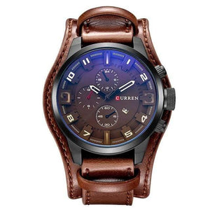Planet Gates brown Men Watches Man Clock  Top Brand Luxury Army Military Steampunk Sports Male Quartz-Watch Men Hodinky Relojes Hombre