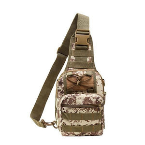 Planet Gates Brown Men Women Military Bag Tactical Chest Bags Unisex Fashion Camouflage HandBags Cool Camping Hiking Travel Shoulder Bags