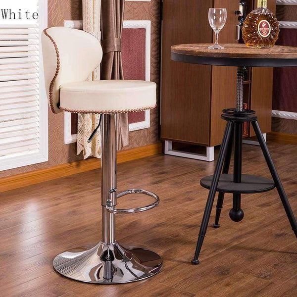 Planet Gates Brown Original Modern Genuine Leather Bar Stool Brown Or Beige White Natural Cowhide Bar Chair Set Classic Adjustable Bar Stools