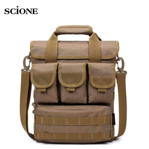 Planet Gates Brown Outdoor Tactical Bag Oxford Molle Messenger Bags Military Camouflage Crossbody Shoulder Bags Sports Toolkit Handbag XA158WA