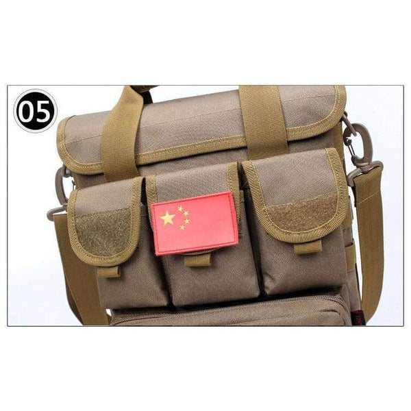 Planet Gates Brown Outdoor Tactical Bag Oxford Molle Messenger Bags Military Camouflage Crossbody Shoulder Bags Sports Toolkit Handbag XA158WA