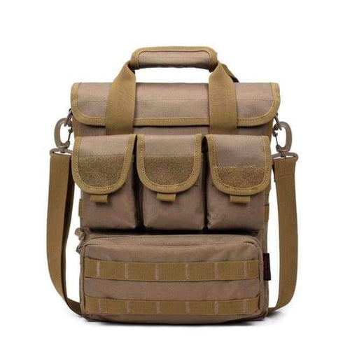Planet Gates Brown Outdoor Tactical Bag Oxford Molle Messenger Bags Military Camouflage Crossbody Shoulder Bags Sports Toolkit Handbag XA158WA