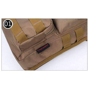 Planet Gates Brown Outdoor Tactical Bag Oxford Molle Messenger Bags Military Camouflage Crossbody Shoulder Bags Sports Toolkit Handbag XA158WA