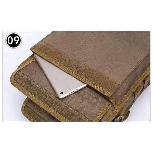 Planet Gates Brown Outdoor Tactical Bag Oxford Molle Messenger Bags Military Camouflage Crossbody Shoulder Bags Sports Toolkit Handbag XA158WA