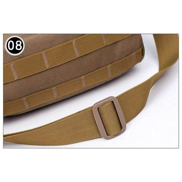 Planet Gates Brown Outdoor Tactical Bag Oxford Molle Messenger Bags Military Camouflage Crossbody Shoulder Bags Sports Toolkit Handbag XA158WA