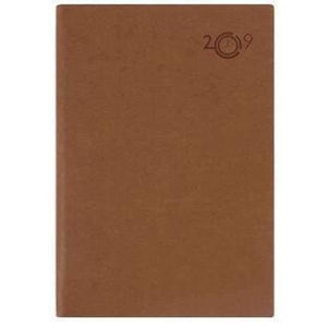 Planet Gates Brown Paperboat 2019 Year Logo Customize Leather Notebook Calendar Office School Supplies Diary Planner A5 Binder Writing Pads