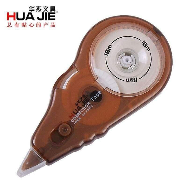 Planet Gates Brown Plastic Correction Tape 18m length Normal Office & School Supplies 5mm*18m Tape Roller Material Cute Correction Stationery